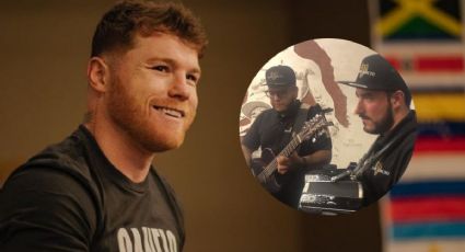 Canelo Álvarez se lleva serenata: entrena con banda en vivo en su gimnasio (VIDEO)