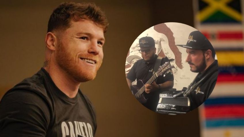 Canelo Álvarez se lleva serenata: entrena con banda en vivo en su gimnasio (VIDEO)