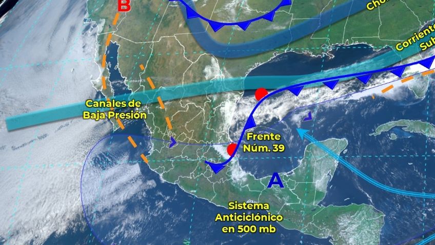 Frente frío 39: Estados con temperaturas más bajas este 2 de abril