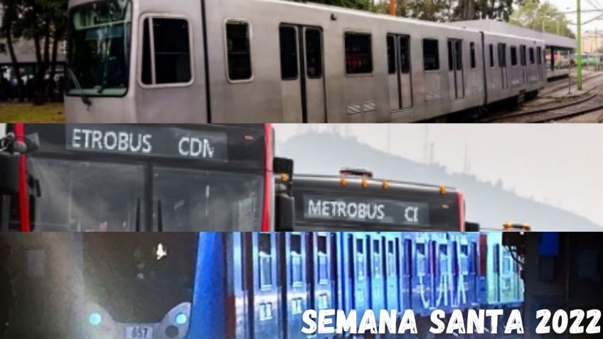 ¿Trabajas en Semana Santa? Horarios especiales de Metro, Metrobús, RTP y más