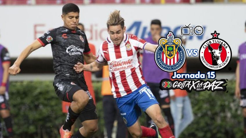 Qué canal transmite Chivas vs Xolos EN VIVO por TV: Jornada 15 Liga MX