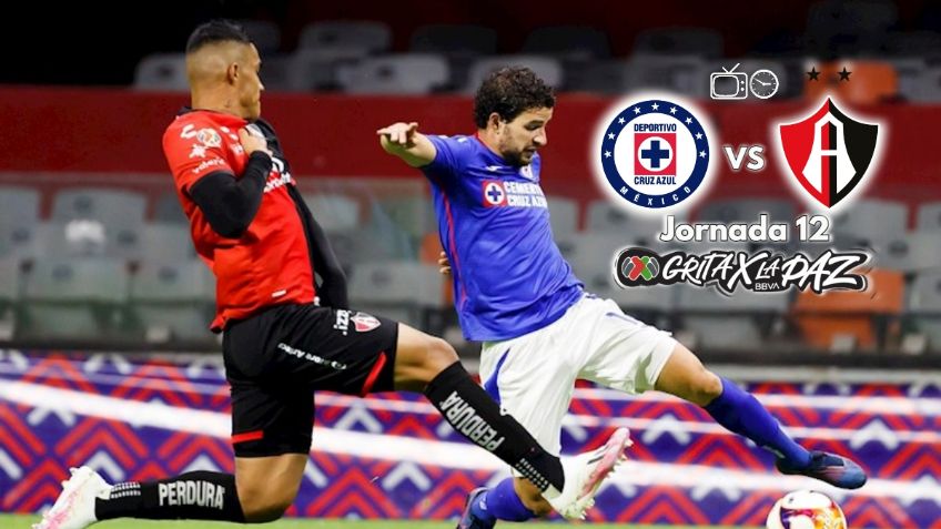 Qué canal transmite Cruz Azul vs Atlas EN VIVO por TV: Jornada 12 Liga MX
