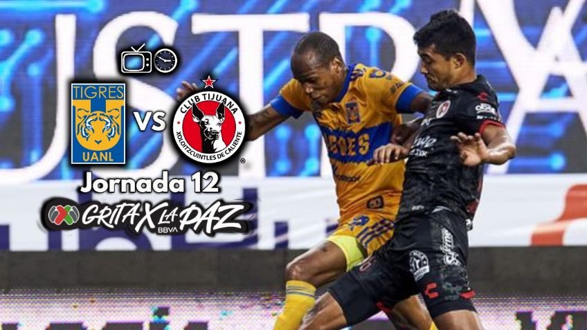 Qué canal transmite Tigres vs Xolos EN VIVO por TV: Jornada 12 Liga MX