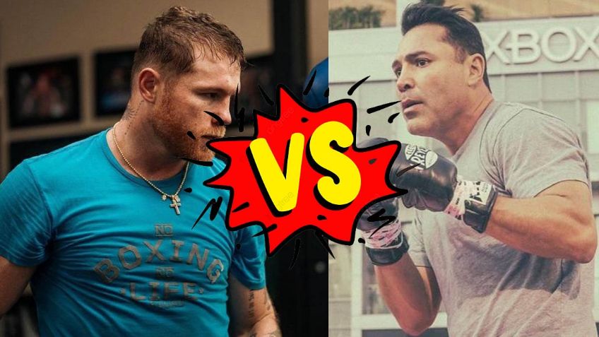 ¡Confirmado! Canelo Álvarez vs Oscar De la Hoya... pero fuera del ring