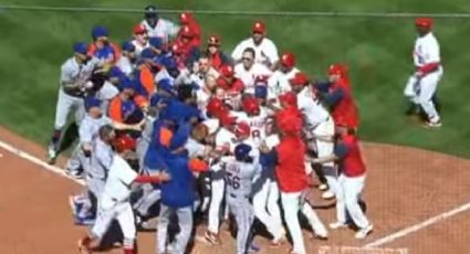 VIDEO VIRAL: Así fue el pelotazo que provocó una campal entre Cardinals y Mets