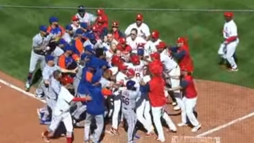 VIDEO VIRAL: Así fue el pelotazo que provocó una campal entre Cardinals y Mets