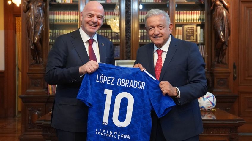 ¿Qué le dijo el presidente de la FIFA a Emilio Azcárraga y AMLO en su visita a México?