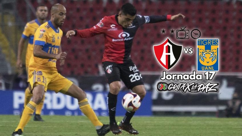 Qué canal transmite Atlas vs Tigres EN VIVO por TV: Jornada 17 Liga MX