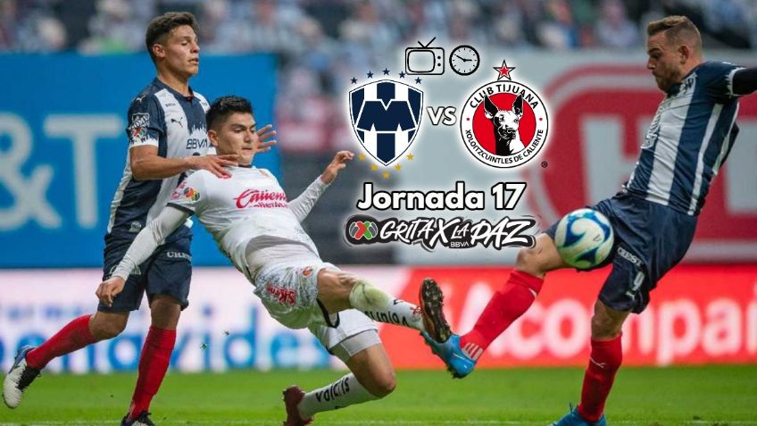 Qué canal transmite Monterrey vs Xolos EN VIVO por TV: Jornada 17 Liga MX