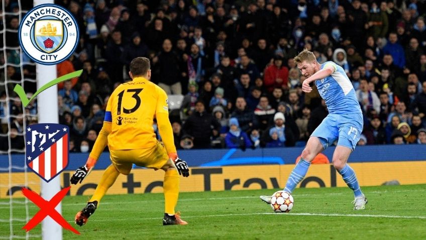 Manchester City vence con aprietos al Atlético | VIDEO del GOL | Cuartos de final Champions League