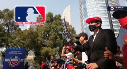 MLB: Fans mexicanos viven Opening Day en Paseo de la Reforma