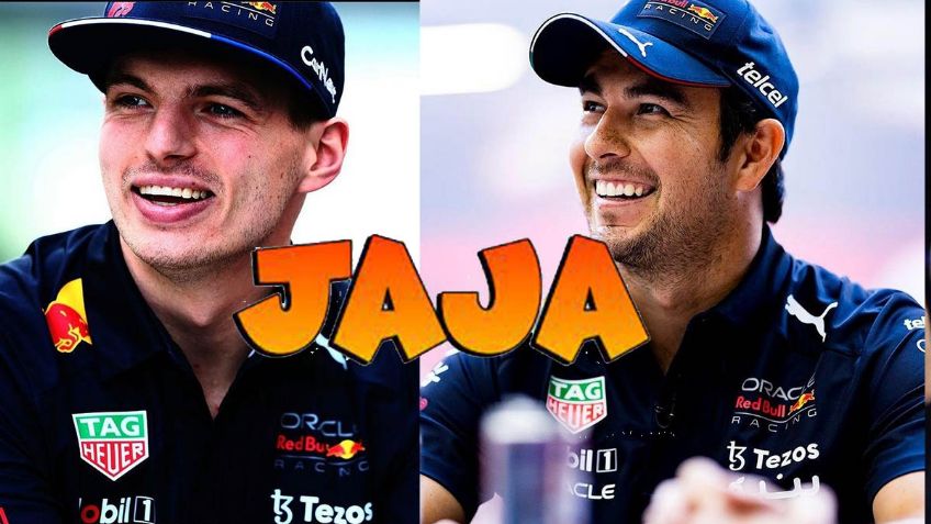 Max Verstappen hace parodia de Checo Pérez y esta fue su reacción (VIDEO)