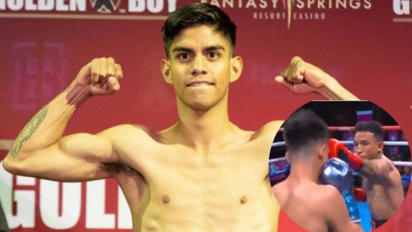 VIDEO VIRAL: Mexicano Jan Salvatierra recibe tremendo golpe que lo saca del ring en round 1
