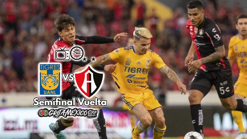 Qué canal transmite Tigres vs Atlas EN VIVO por TV: Semifinal Vuelta Liga MX