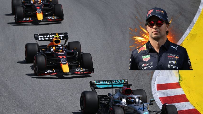 Checo Pérez tiene doloroso podio al ceder triunfo a Verstappen en el GP de España