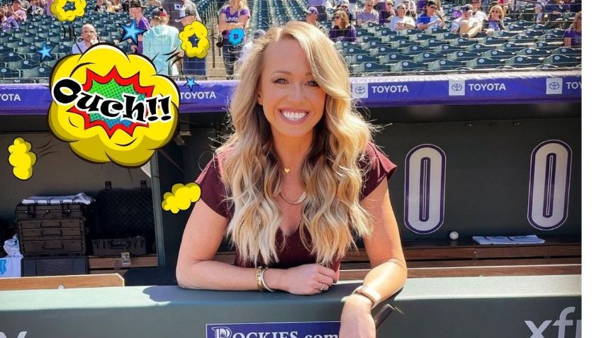 ¡En la cara no! Grave herida de reportera tras pelotazo en juego de Grandes Ligas (VIDEO)