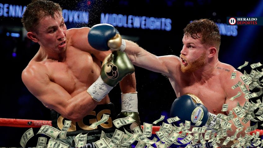 Canelo Álvarez noquea a Golovkin con abismal diferencia en sus FORTUNAS