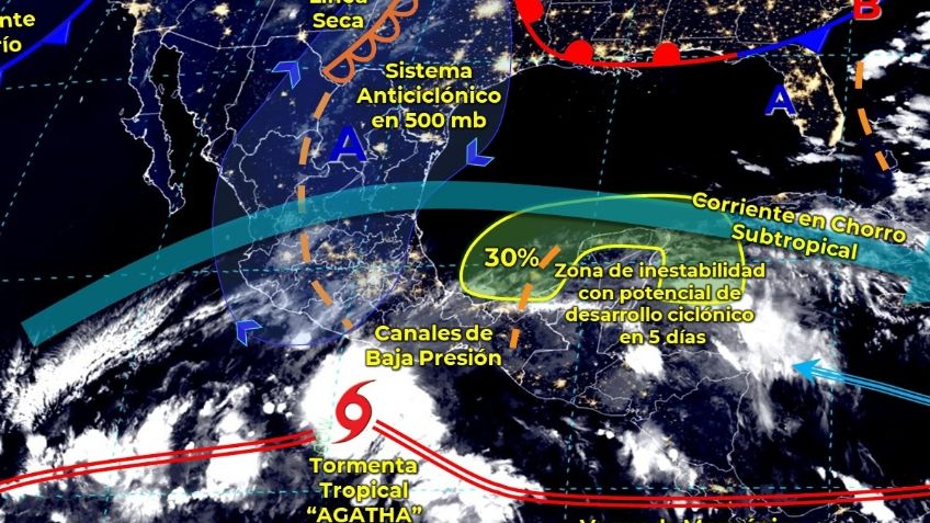 LLUVIAS: ¿Cómo afecta el Huracán Agatha a la CDMX?