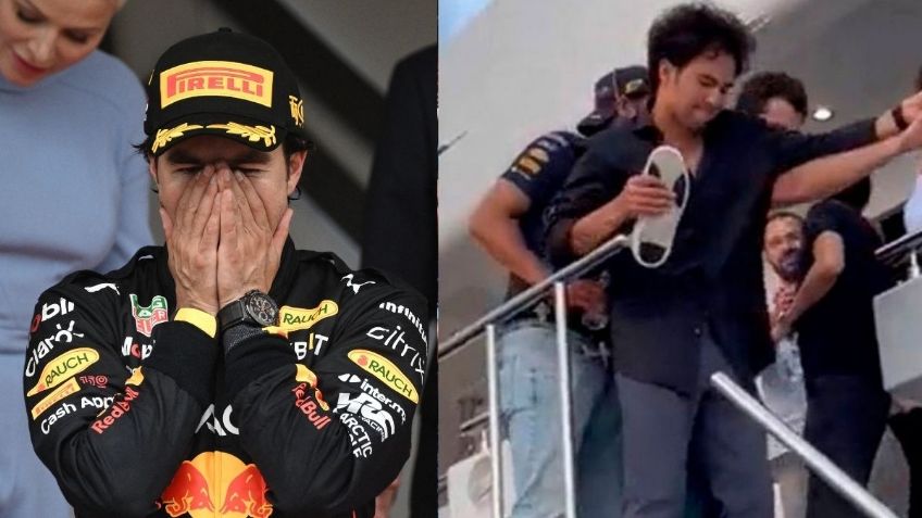 ¿Borracho? Checo Pérez es visto en estado inconveniente y se viraliza (VIDEO)