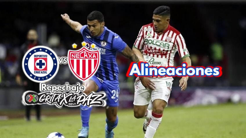 Cruz Azul vs Necaxa: ALINEACIONES | Repechaje Clausura 2022 Liga MX