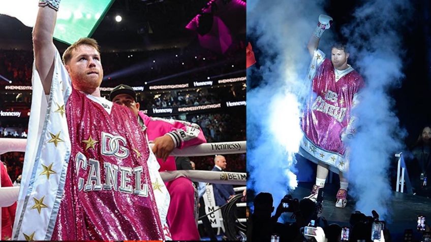 Así fue la espectacular entrada de Canelo Álvarez para la pelea contra Bivol (VIDEO)