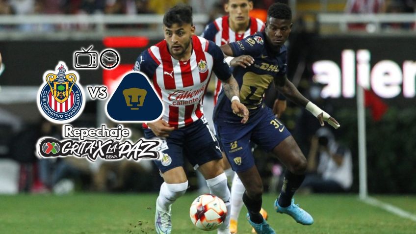 Qué canal transmite Chivas vs Pumas EN VIVO por TV: Repechaje Liga MX