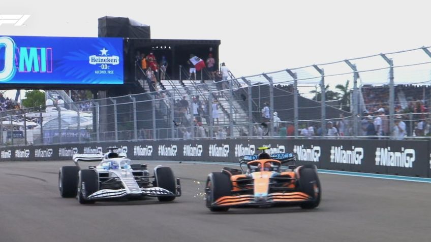 Así fue el choque entre Gasly y Norris en el GP de Miami (VIDEO)