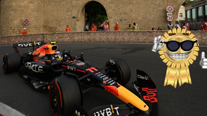 MEMES celebran podio de Checo Pérez en GP de Azerbaiyán, pero lamentan que no ganara