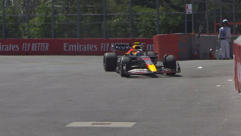 GP de Canadá: Checo Pérez queda fuera en la vuelta 8 por problemas en el motor