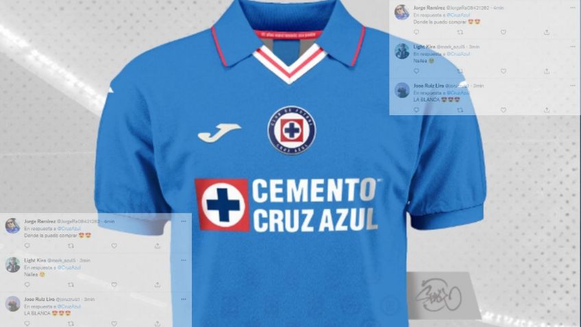 Afición ALABA a Cruz Azul por presentación del nuevo jersey para el A2022