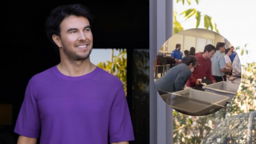 Checo Pérez muestra su caballerosidad fuera de la pista (VIDEO VIRAL)