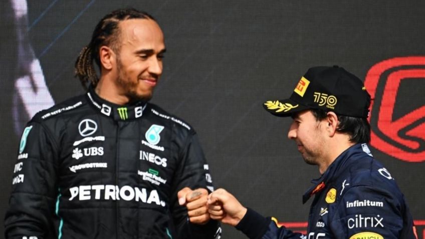 Hamilton furioso lanza acusación en contra de Checo Pérez