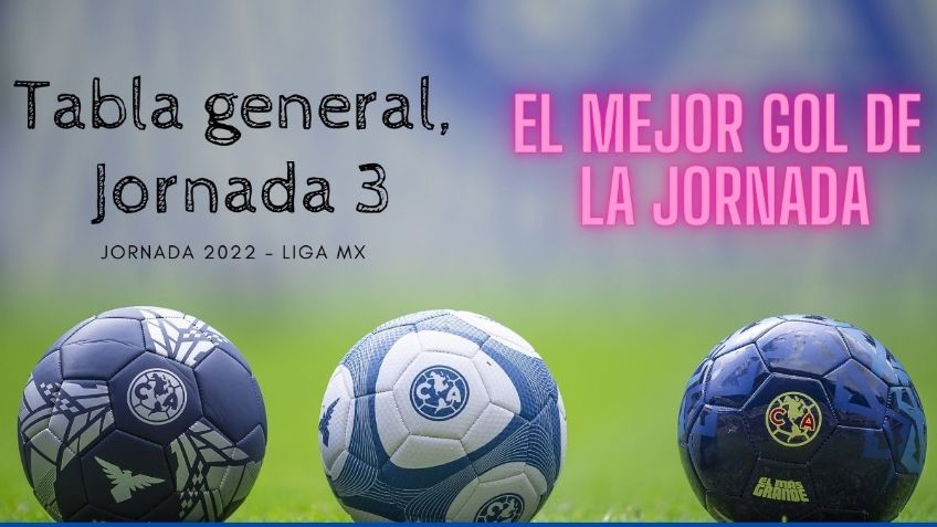 El mejor gol de la Jornada 3 del Apertura 2022 (VIDEO) | Tabla Liga MX