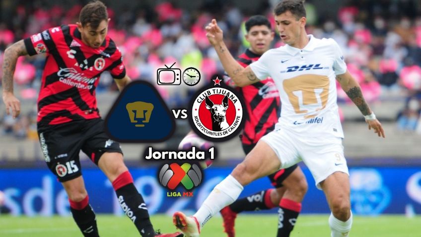 Qué canal transmite Pumas vs Xolos por TV: Jornada 1 Apertura 2022 Liga MX
