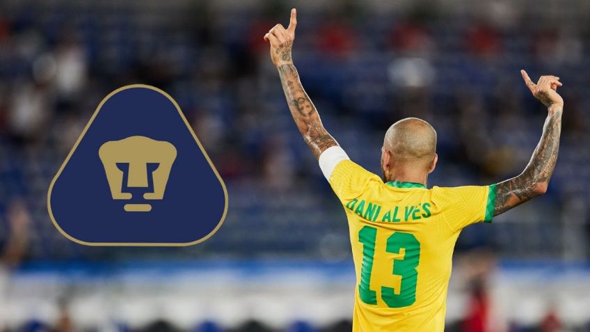 Filtran la posición que Dani Alves tendrá en Pumas y no es lateral derecho