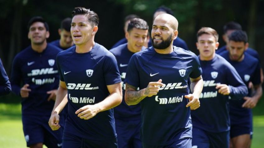 Dani Alves y su primer entrenamiento con Pumas; así conoció a sus compañeros (VIDEO)