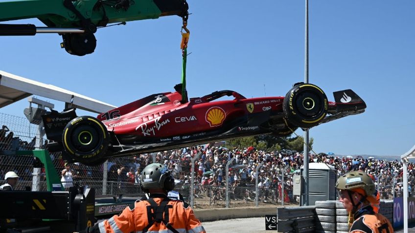 Leclerc explota con furia por radio tras chocar en el GP de Francia (VIDEO)