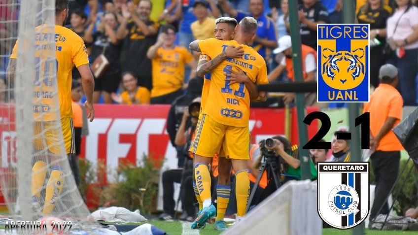 Liga MX: Tigres vence a un débil Querétaro y los MEMES celebran su triunfo