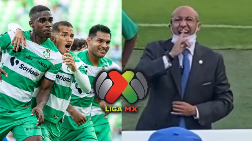 Comisario de la Liga MX se enfrenta a aficionados en el Santos vs Monterrey (VIDEO)