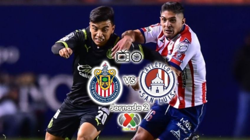 Qué canal transmite Chivas vs San Luis en vivo por TV: Jornada 2 Liga MX