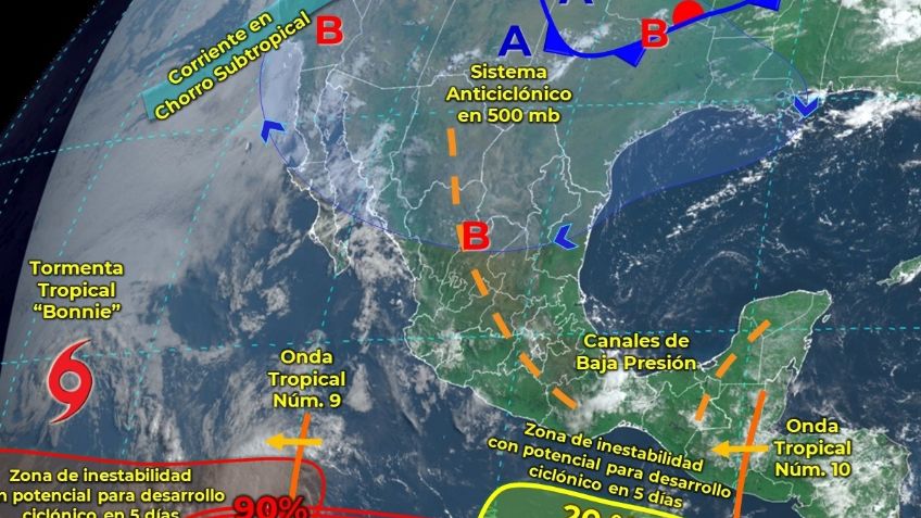 Onda Tropical 9 provoca LLUVIAS: ¿Dónde lloverá hoy domingo 10 de julio?