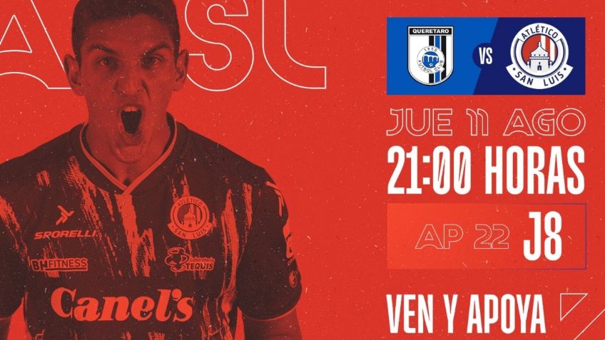Qué canal transmite Querétaro vs Atlético San Luis por TV: Jornada 8 Liga MX