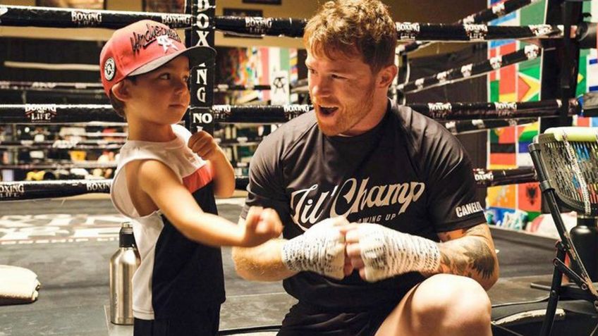 ¡Canelito! Hijo del Canelo Álvarez sorprende con su pegada a sus 4 años | VIDEO