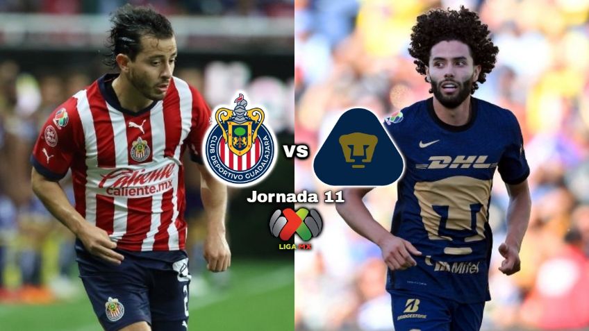 Qué canal transmite Chivas vs Pumas EN VIVO por TV: Jornada 11 Liga MX