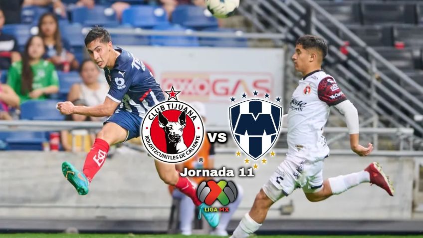 Qué canal transmite Xolos de Tijuana vs Monterrey EN VIVO por TV: Jornada 11 Liga MX