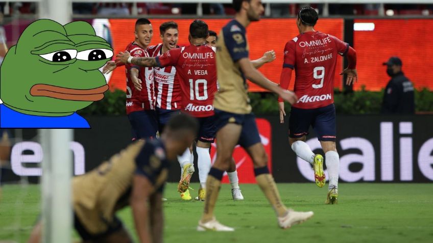 Chivas golea a Pumas 3-1 y los MEMES no tienen piedad con Dani Alves y compañía