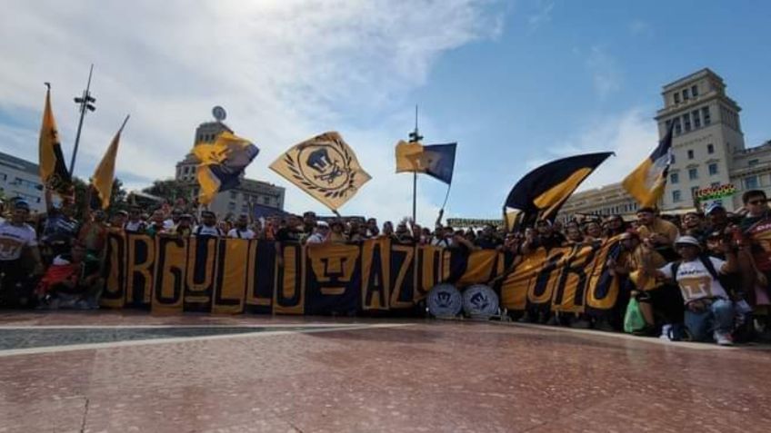 La REBEL conquistó Barcelona: Así brilló la porra de PUMAS con su ambiente