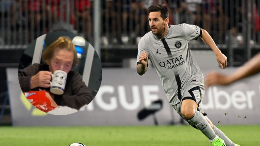 VIDEO VIRAL: Abuelita narra el gol de chilena de Messi y termina tirada en el suelo