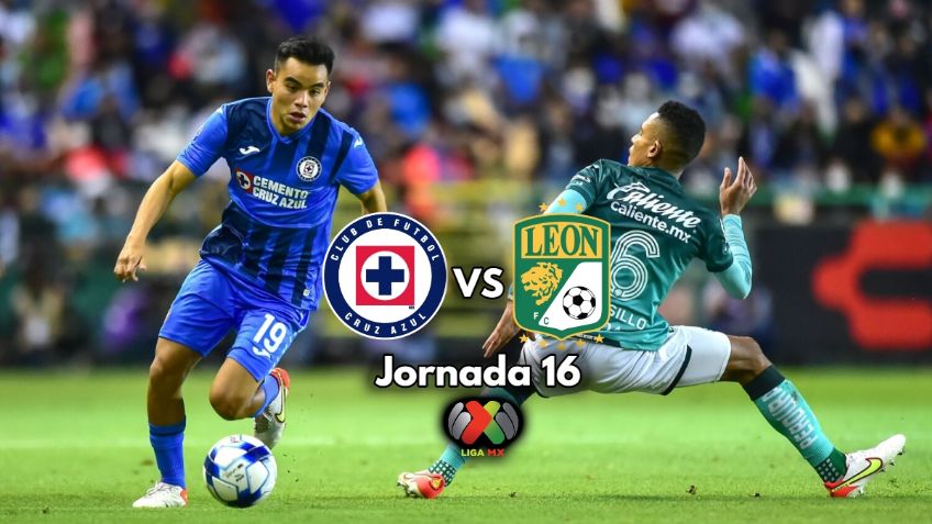 Qué canal transmite HOY Cruz Azul vs León EN VIVO por TV: Jornada 16 Liga MX