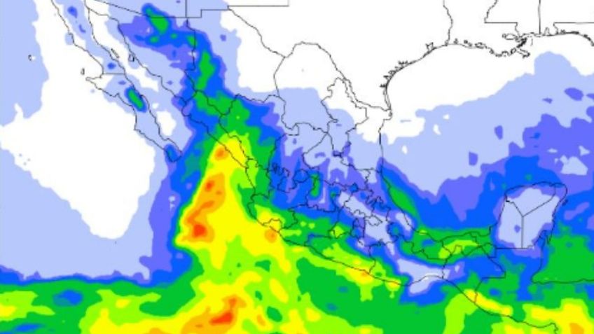 Frente frío 1: ¿Hacia qué estados se extiende del 30 de septiembre al 2 de octubre?